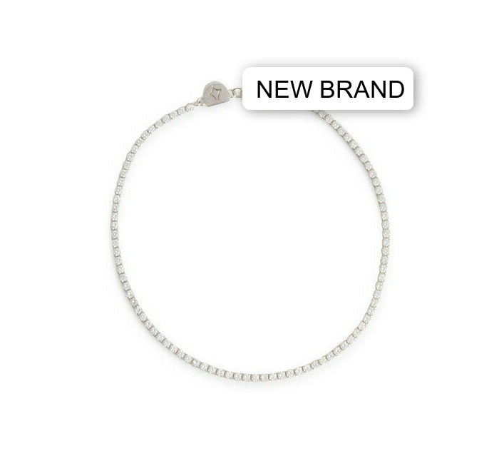 Astrid & Miyu Tennis Crystal-embellished Sterling Silver Bracelet - One Size